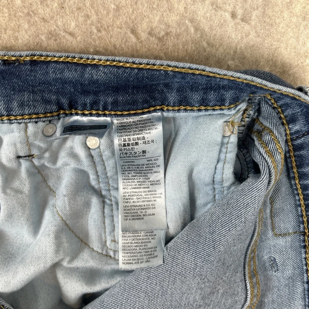 Levis 412 Slim Shorts Men's‎ 38 Blue 9